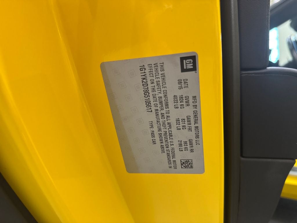 2016 Chevrolet Corvette Stingray Z51 2LT