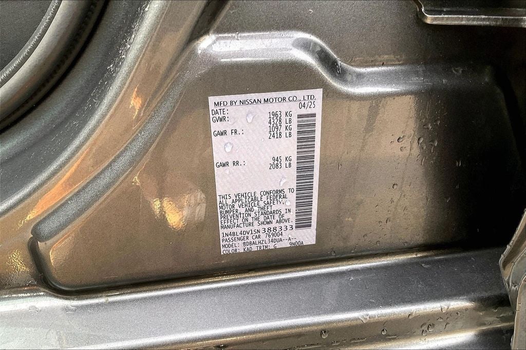 2025 Nissan Altima 2.5 SV