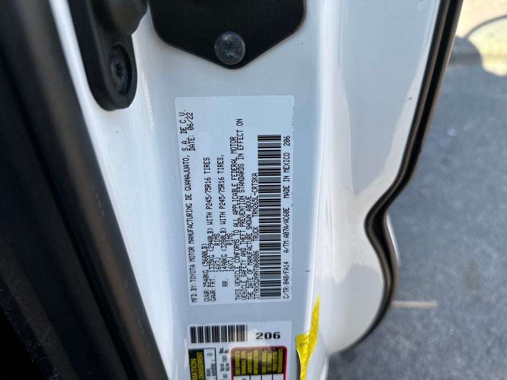 2022 Toyota Tacoma SR