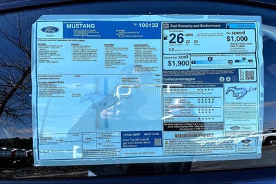 2026 Ford Mustang EcoBoost® Fastback