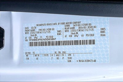2027 Ford E-350SD Base Cutaway