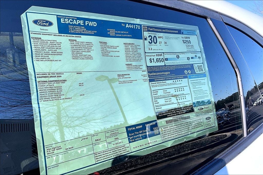 2026 Ford Escape Active