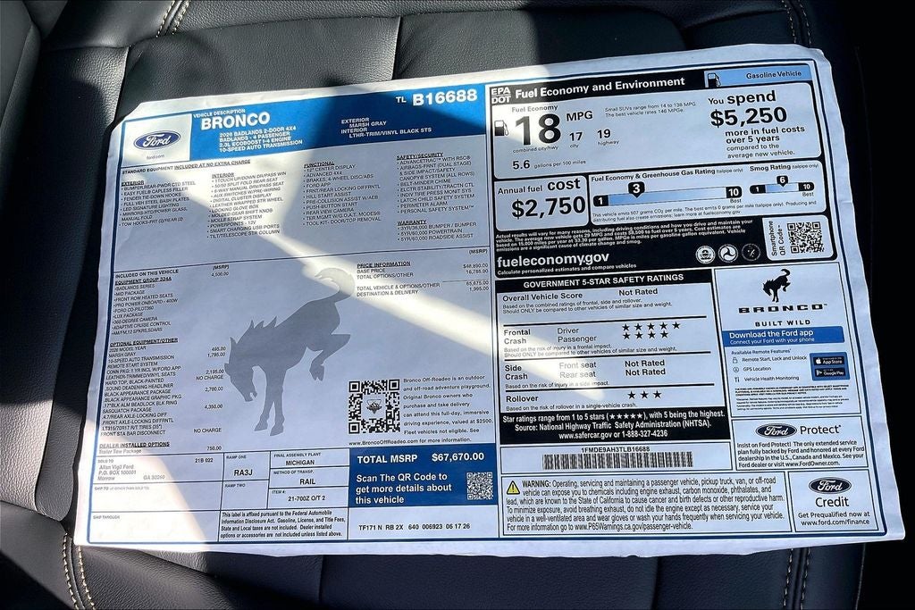 2026 Ford Bronco Badlands