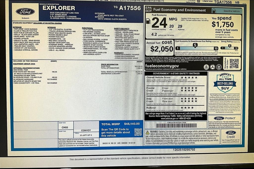 2026 Ford Explorer ST-Line