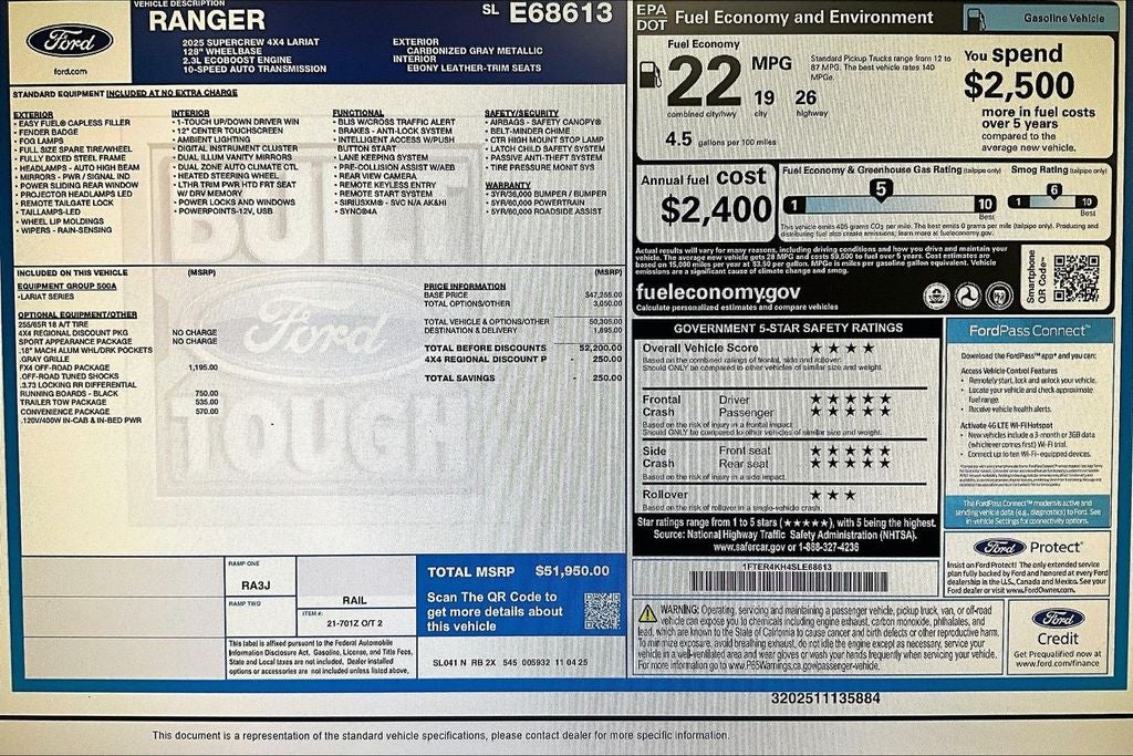 2025 Ford Ranger Lariat