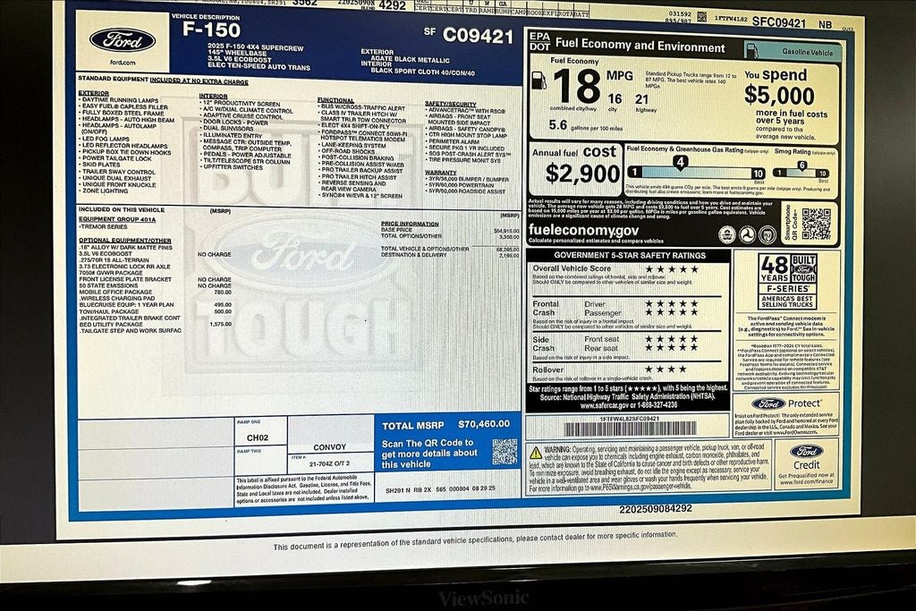 2025 Ford F-150 Tremor