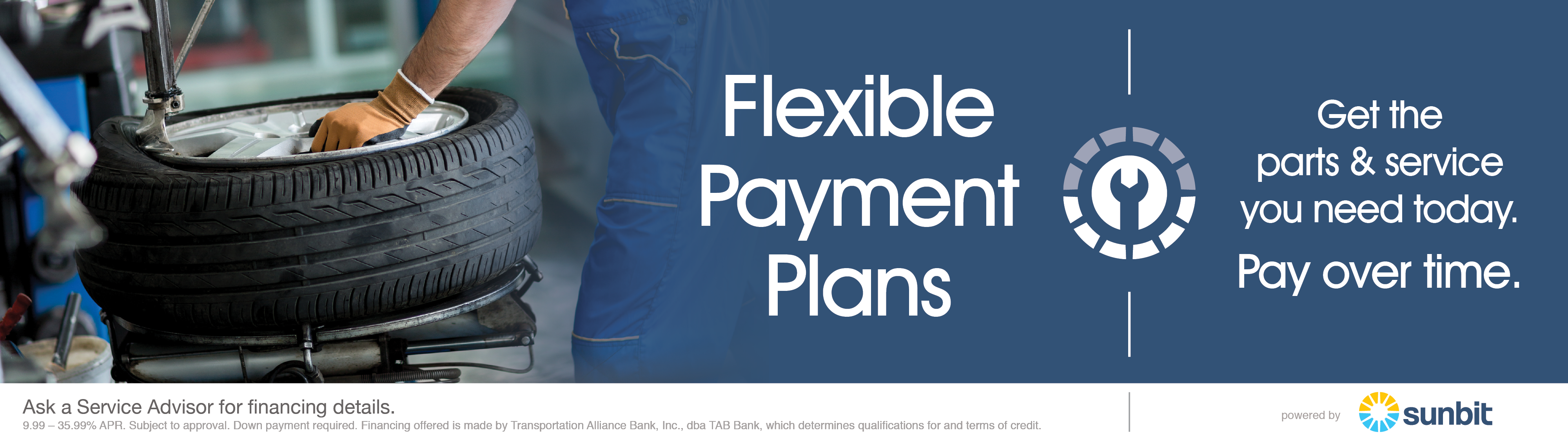 Service & Parts Flexible Payments